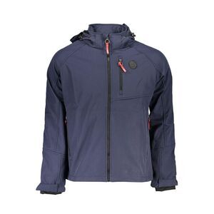 Gianmarco Venturi Polyester Jackets & Coat Men Blue